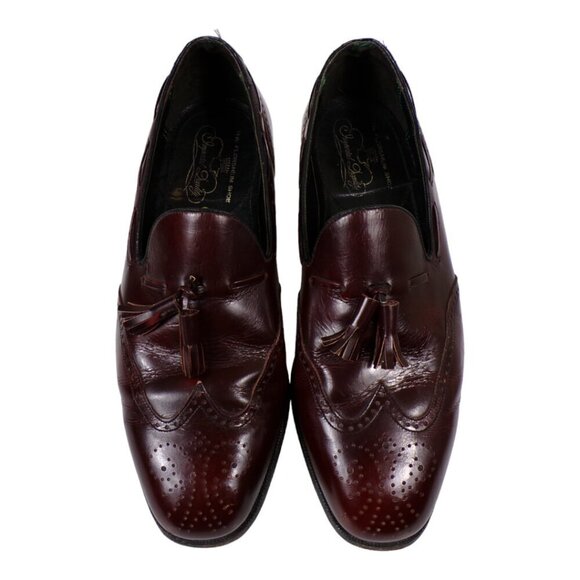 Florsheim Imperial Tassel Wingtip Dress Loafer Brown 10 E #1259 - Picture 3 of 8